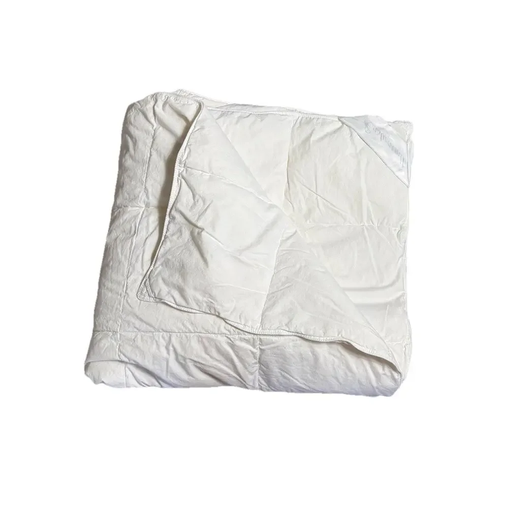 Eastwarmth Full Size Goose Down Comforter Lightweight White Cotton Duvet Insert